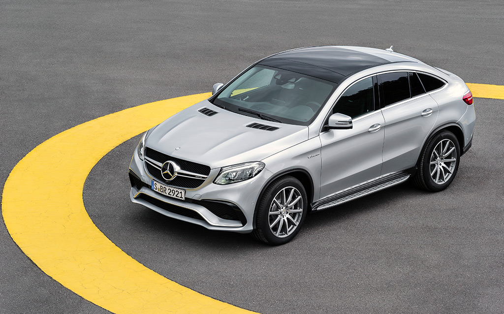 Mercedes GLE Coupé, Seitenansicht, Draufsicht, 2015, Foto: Daimler