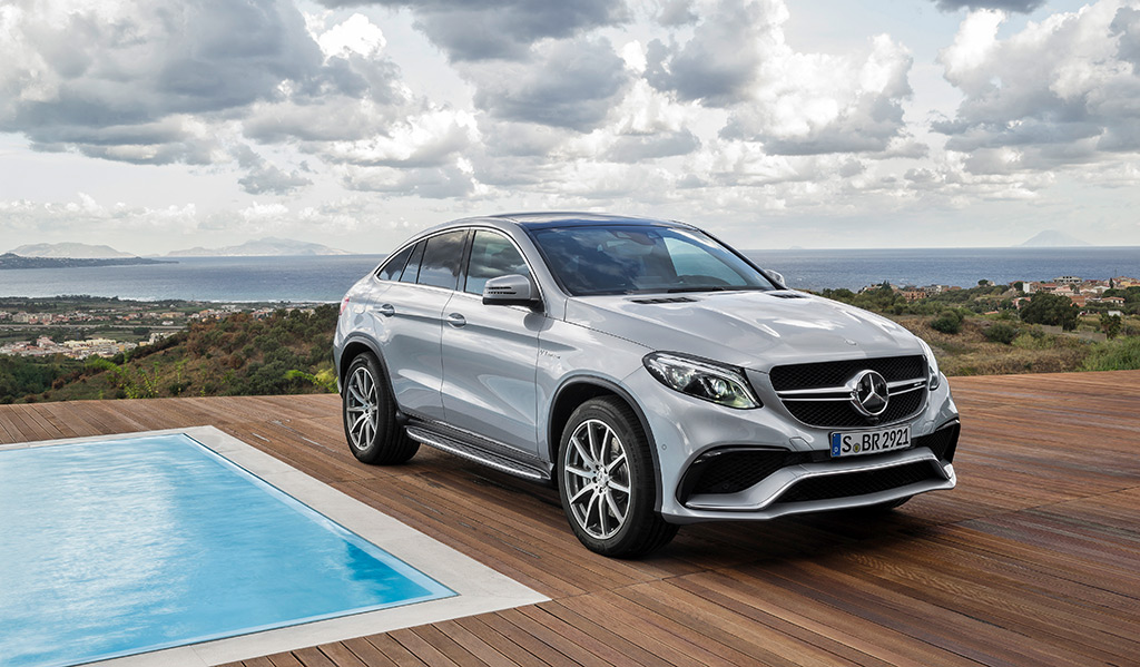 Mercedes GLE Coupé, Frontansicht, Seite, 2015, Foto: Daimler