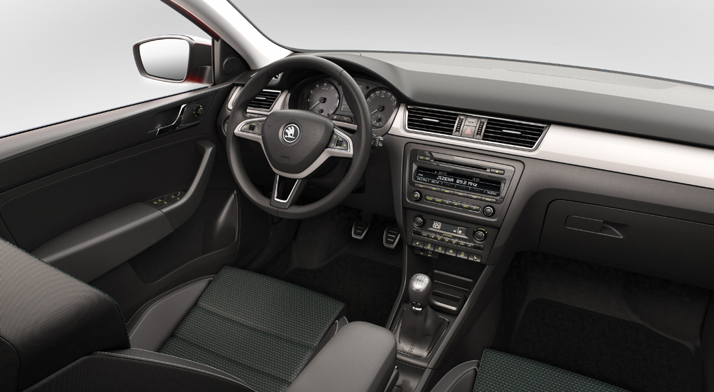 Skoda Rapid Spaceback, Innenansicht, Cockpit, 2013, Foto: Skoda