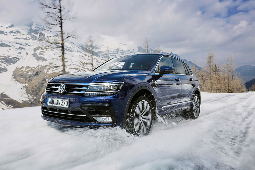 VW Tiguan, Fahrtaufnahme