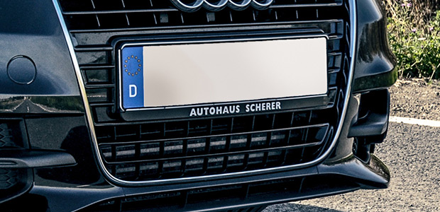 2x Audi Tradition Kennzeichenhalter Kennzeichenhalterungen DKW NSU HORCH  AUDI